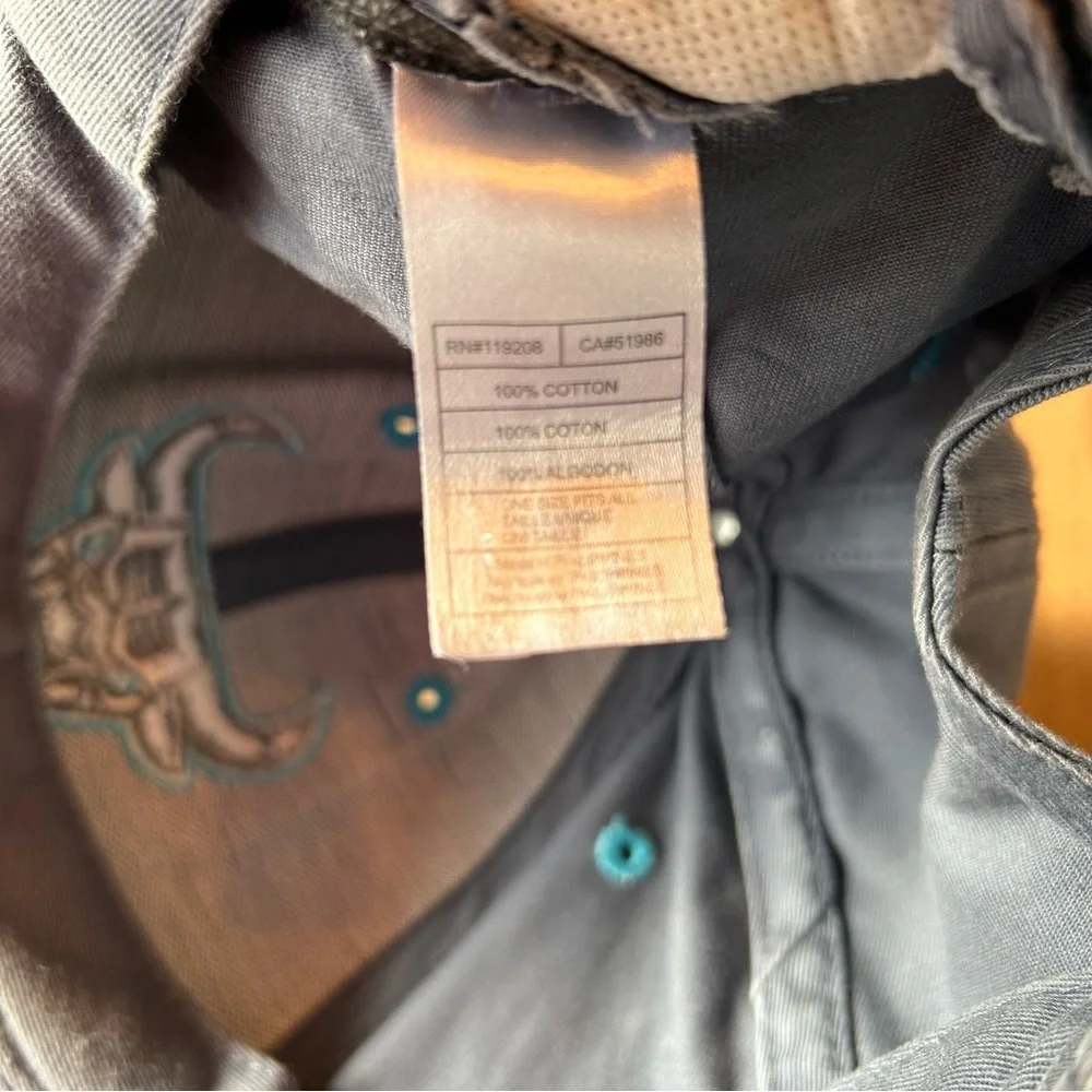 NBA Chicago Bulls Adult Gray and Teal Blue Embroidered SnapBack Baseball Cap - Picture 10 of 13